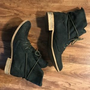 Ankle Boots Hunter green